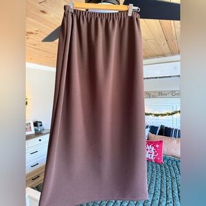 Chic Brown Maxi Skirt for Women